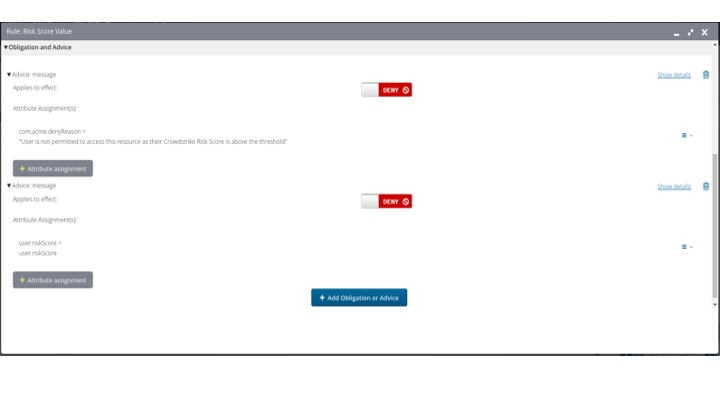 Axiomatics Risk-based Access Control screenshot 2