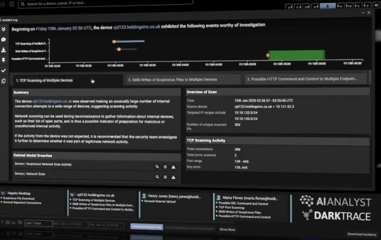Darktrace Immune System screenshot 1